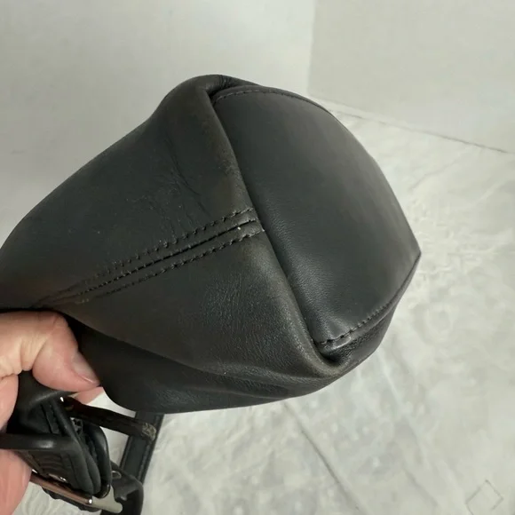 Vintage Coach 9059 RARE GRAY shoulder bag hobo shoulder bag nickel hardware - Picture 4 of 10